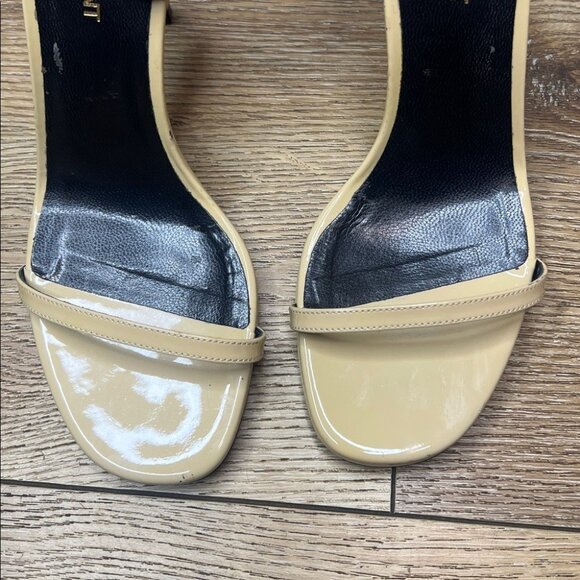 Saint Laurent Jane 105 Beige Patent Leather Heels - Picture 5 of 11